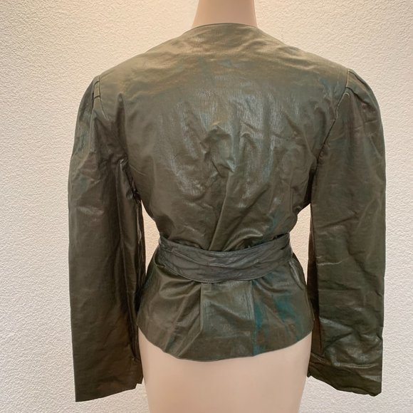 Vintage Sakowitz Joray lightweight jacket with belt size small pre owned - Picture 4 of 11